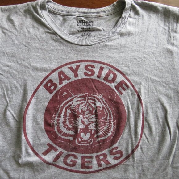 Saved By The Bell Bayside Tigers School Logo T-Shirt Adult Size M - Picture 1 of 5